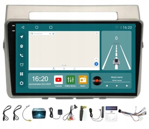Rádio Navigace Toyota Corolla Verso 2004-2009 Carplay Android 8/256 Gb Sim