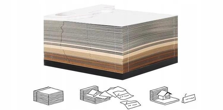 2024 NOTATNIK RZEŹBA Z PAPIERU 3D--BEZ KALENDARZ Wysokość produktu 1 cm