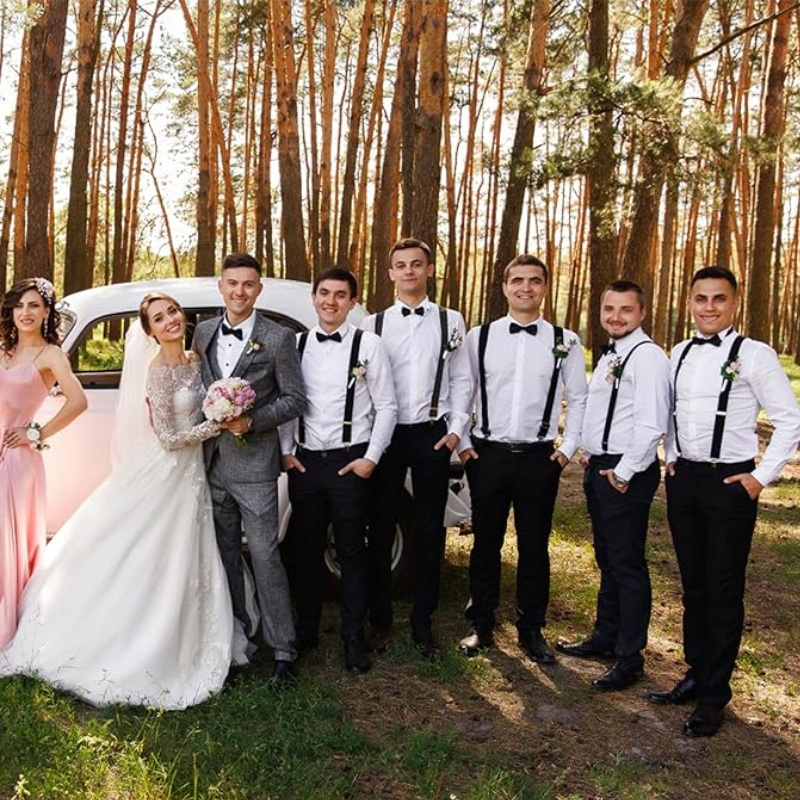 Szelki do Spodni Męskie Damskie Typu Y - 3 Klamrowe Czarne 100-190 cm Marka inna