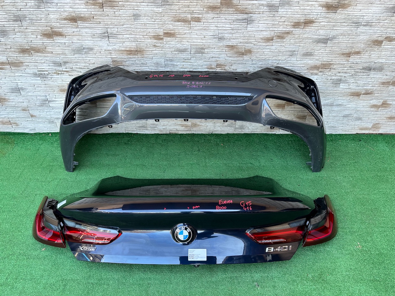 KLAPA TYLNA ZDERZAK TYLNY LAMPY TYLNE EUROPA BMW 8 G15 416 M PAKIET