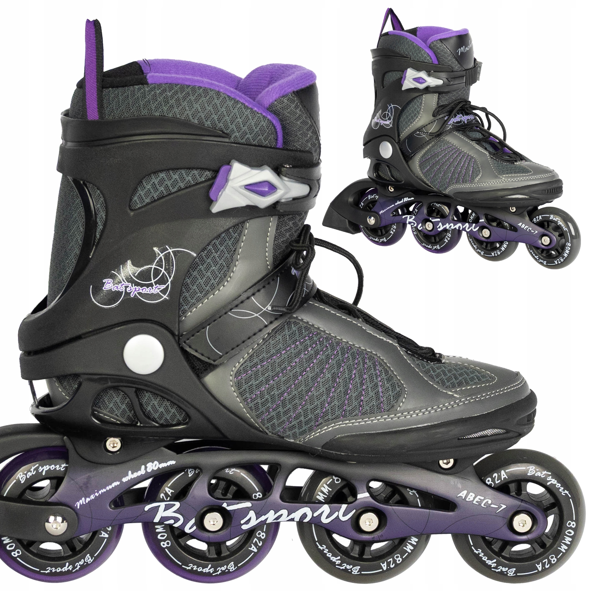 ROLKI DAMSKIE MŁODZIEŻOWE REKREACYJNE FITNESS FREESTYLE ABEC-7 80MM