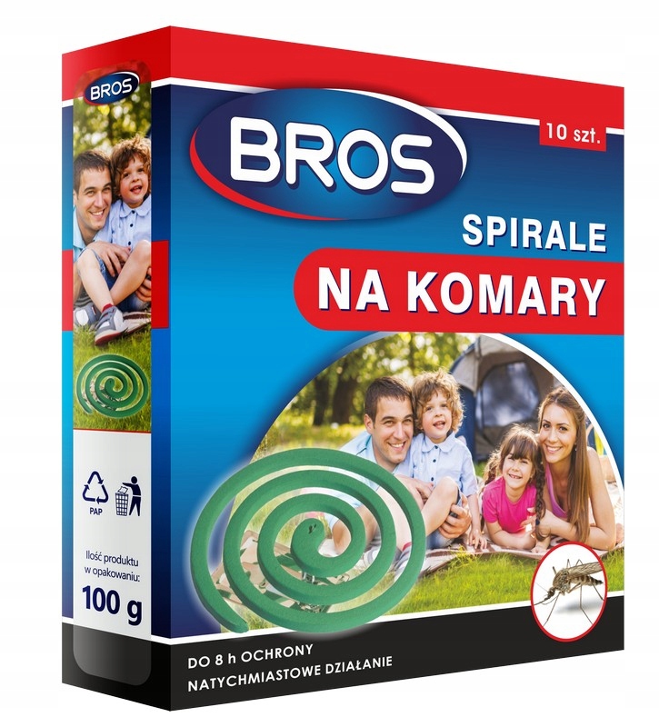 

Spirale Na Komary Do Ogrodu 10szt Bros