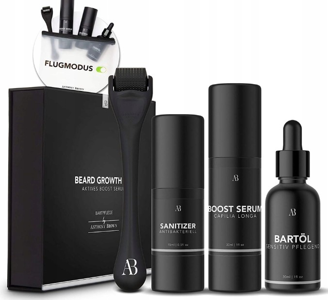 Růst Vousů Sada Váleček Oleje Anthony Brown