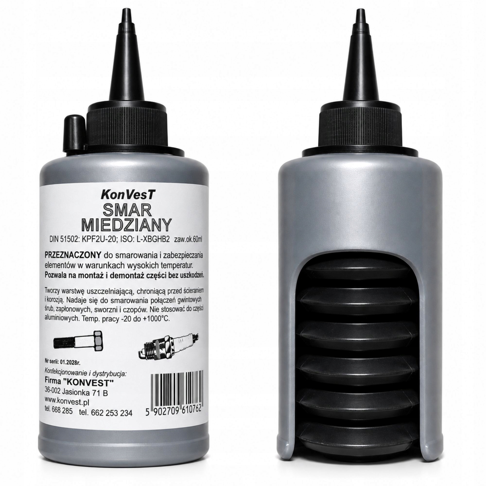 Smar miedziany miedziowy wysokotemperaturowy mały aplikator KonVesT 60ml