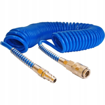 Spirálový kabel 12 x 8 15 m s kováním, rychlospojka hrdlo