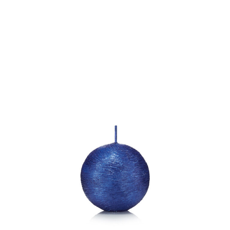 

Świeca kula Kokon 6 cm kolor Granatowy