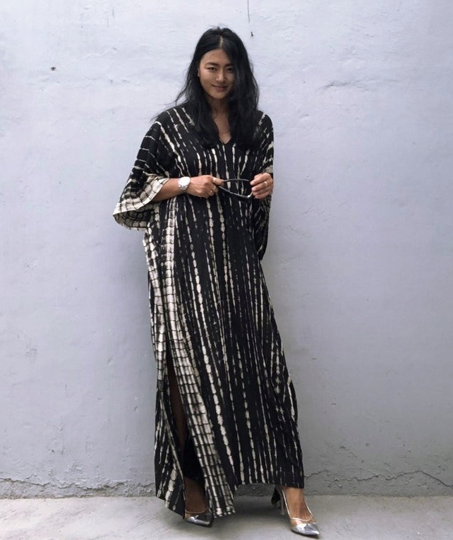 PAREO TUNIKA BOHO LETNIA SUKIENKA DŁUGA NARZUTKA Wzór dominujący mix wzorów