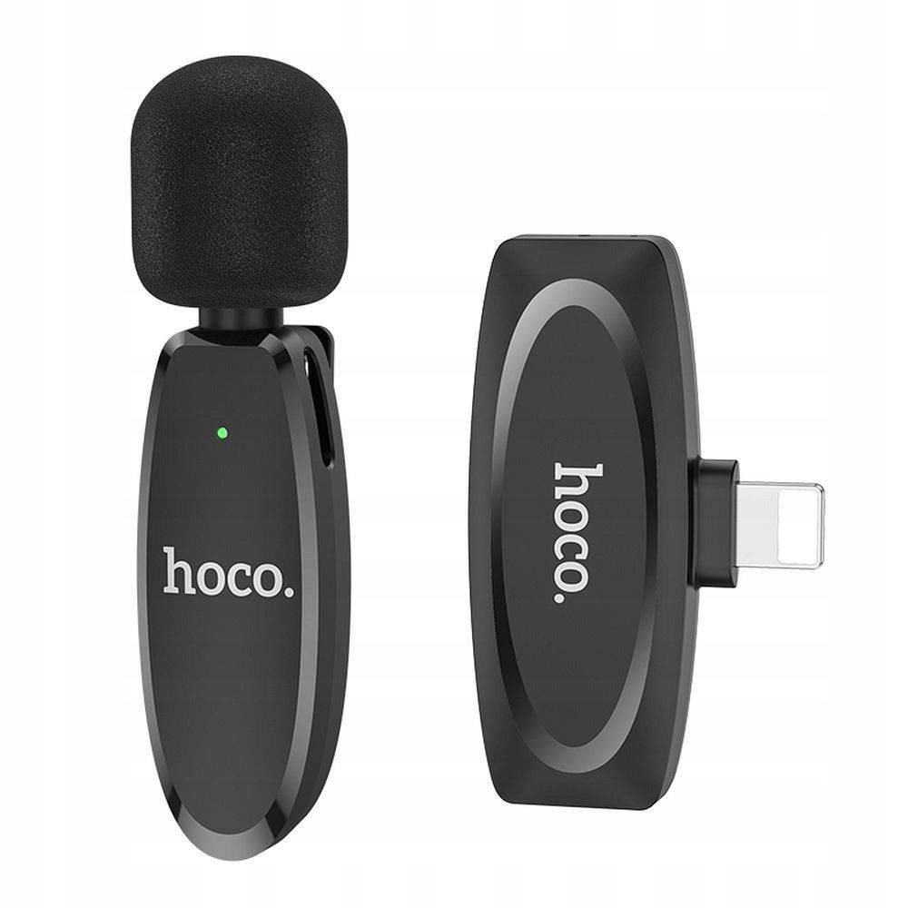 Hoco Mikrofon Bezprzewodowy Krawatowy do Iphone do Lightning 8-Pin L15
