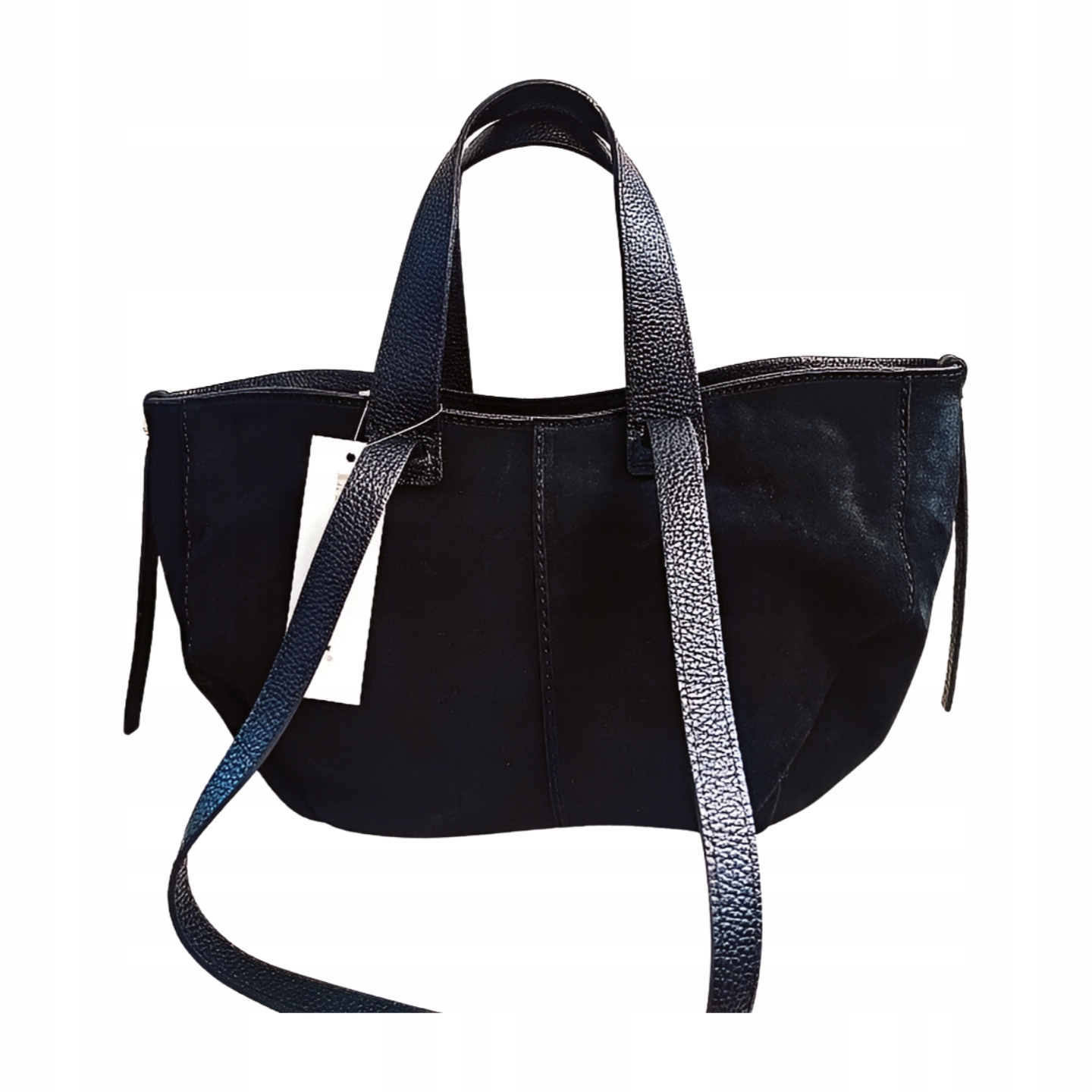 Laura Biaggi mini shopper taška semišová černá