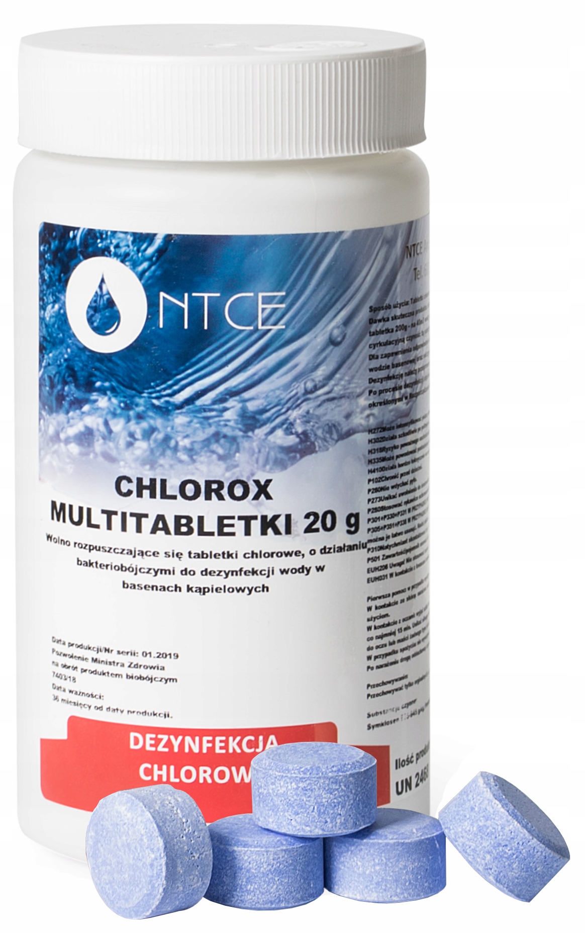 

1kg Multi Tabletki Blue 6w1 20g Chlorox Basenu