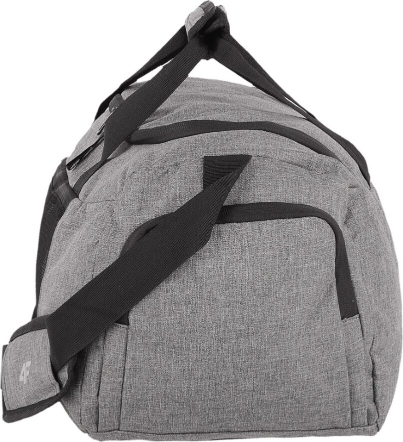 4F Torba PODRÓŻNA SPORTOWA TPU015 szara - 28 L Wzór dominujący bez wzoru