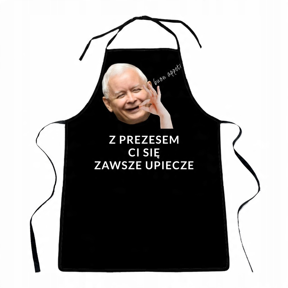 

Fartuch kuchenny z nadrukiem z prezesem
