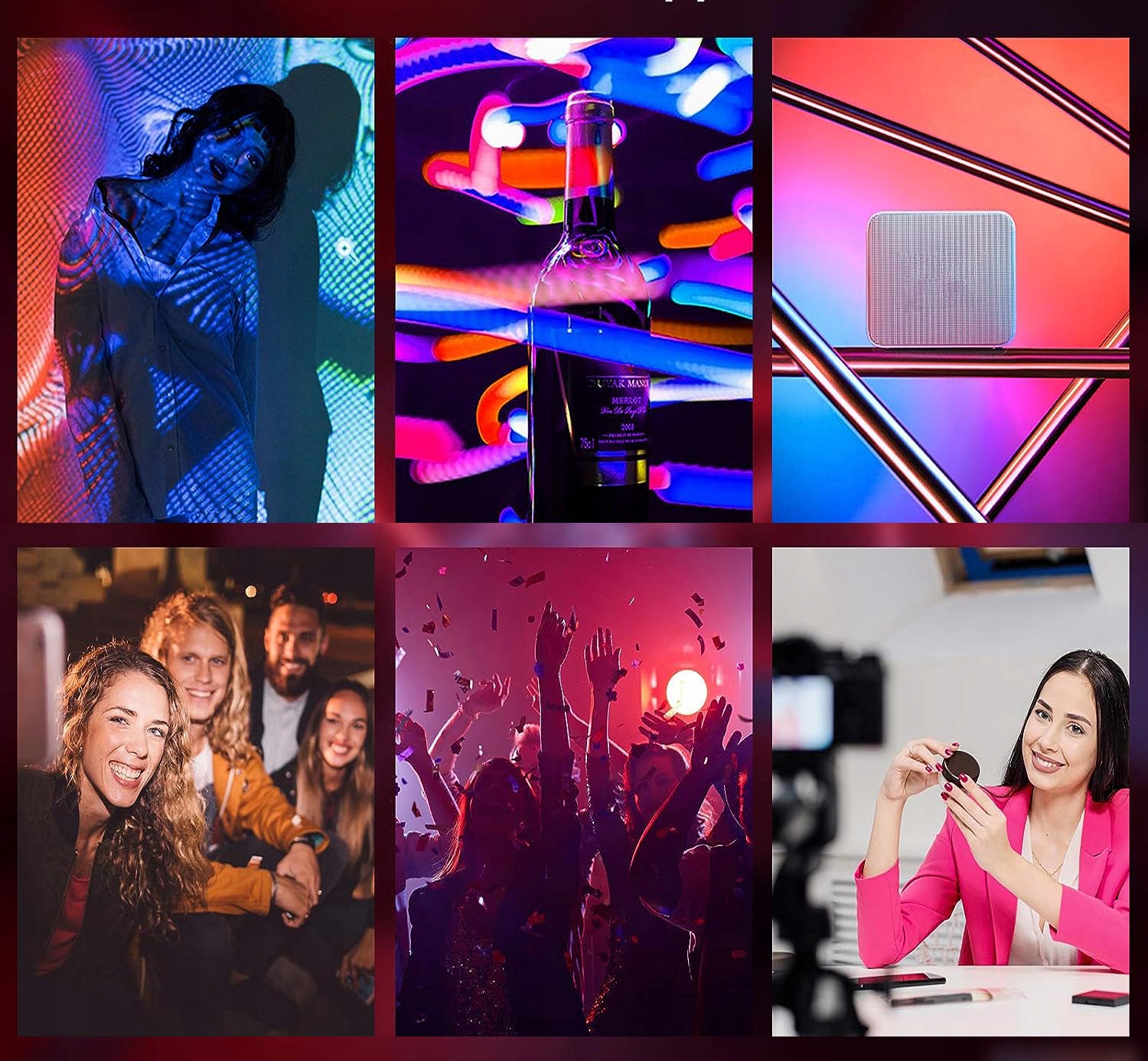 Lampa LED RENEW FORCE RGB do Telefonu Kamery Aparatu TikToka YouTube SHORTY Źródło światła LED