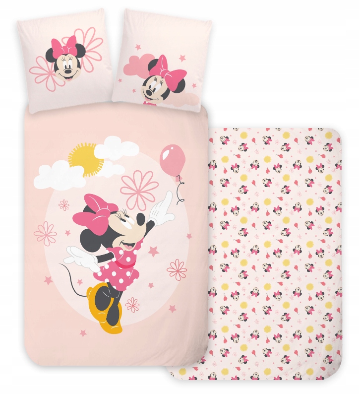 POŚCIEL DO ŁÓŻECZKA 100x135 MYSZKA MINNIE MINI MIKI DISNEY