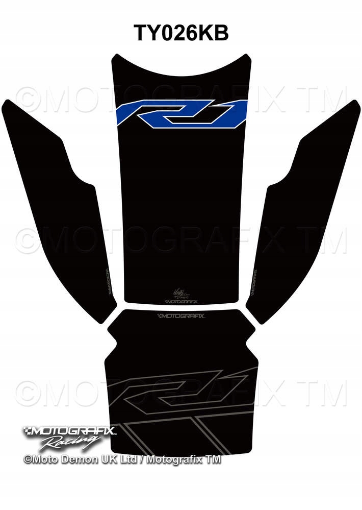 TANKPAD MOTOGRAFIX Yamaha R1 R1M 2015 - 2019