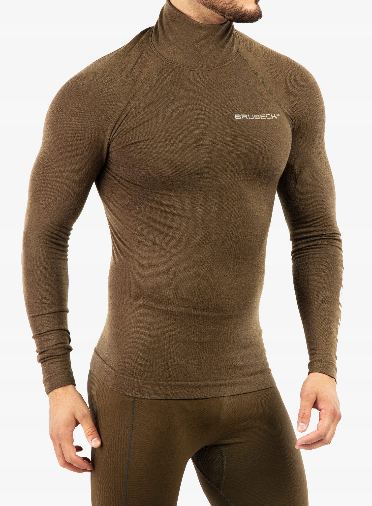 Bluza termoaktywna Brubeck Ranger Wool khaki S