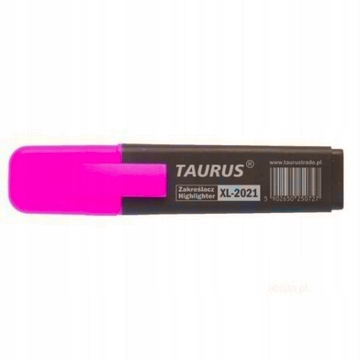

Zakreślacz Taurus w kolorze różowym Różowy 1sz