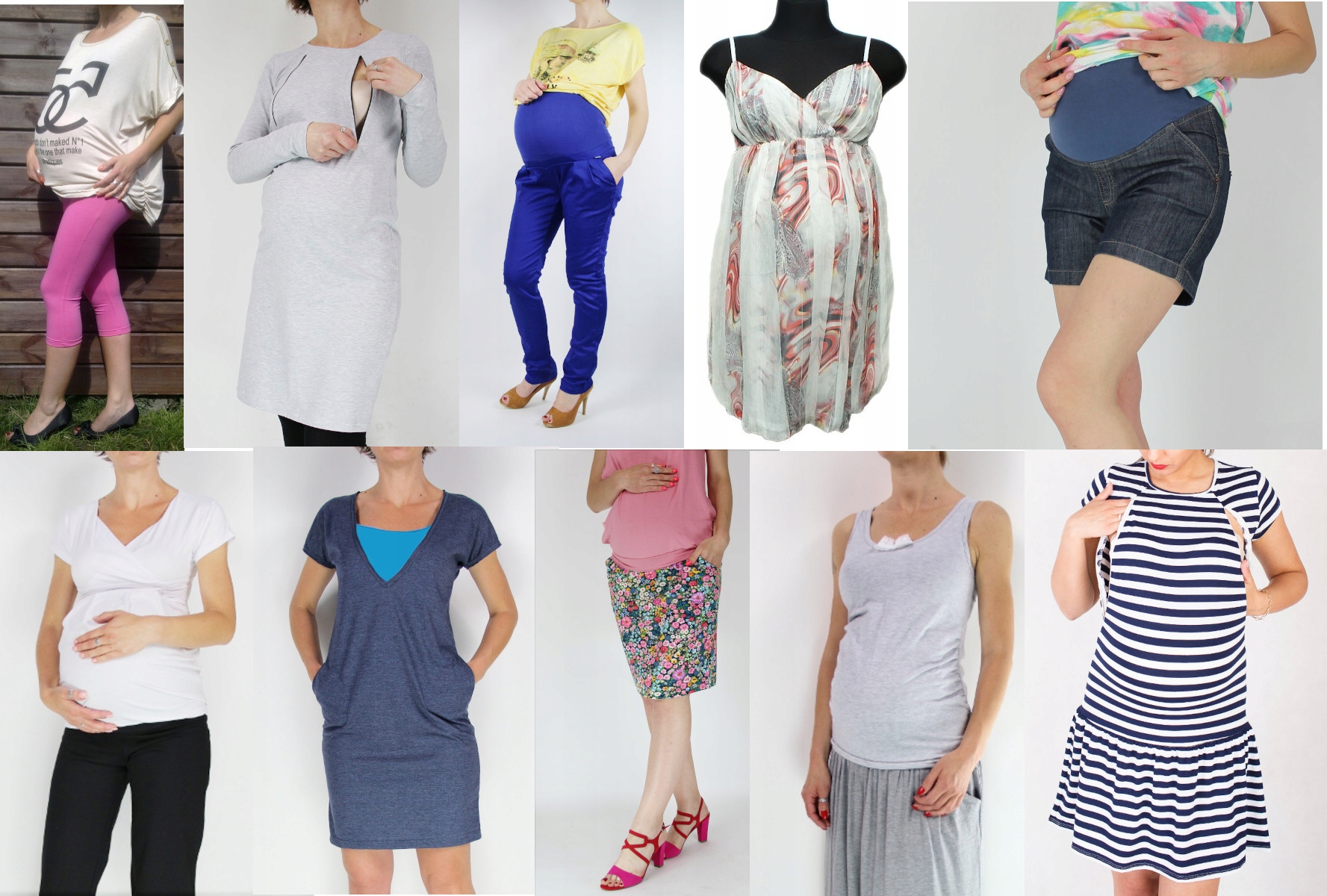 Paka Těhotenského Oblečení vel M 10 Ks všechny Nové