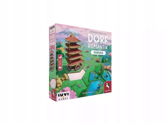 Gra Planszowa Dorfromantik Sakura Strategiczna Kafelkowa Kooperacyjna