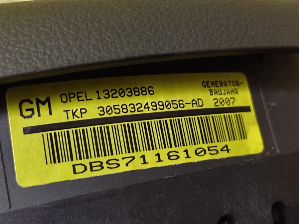 OPEL VECTRA C airbag driver´s 13203886