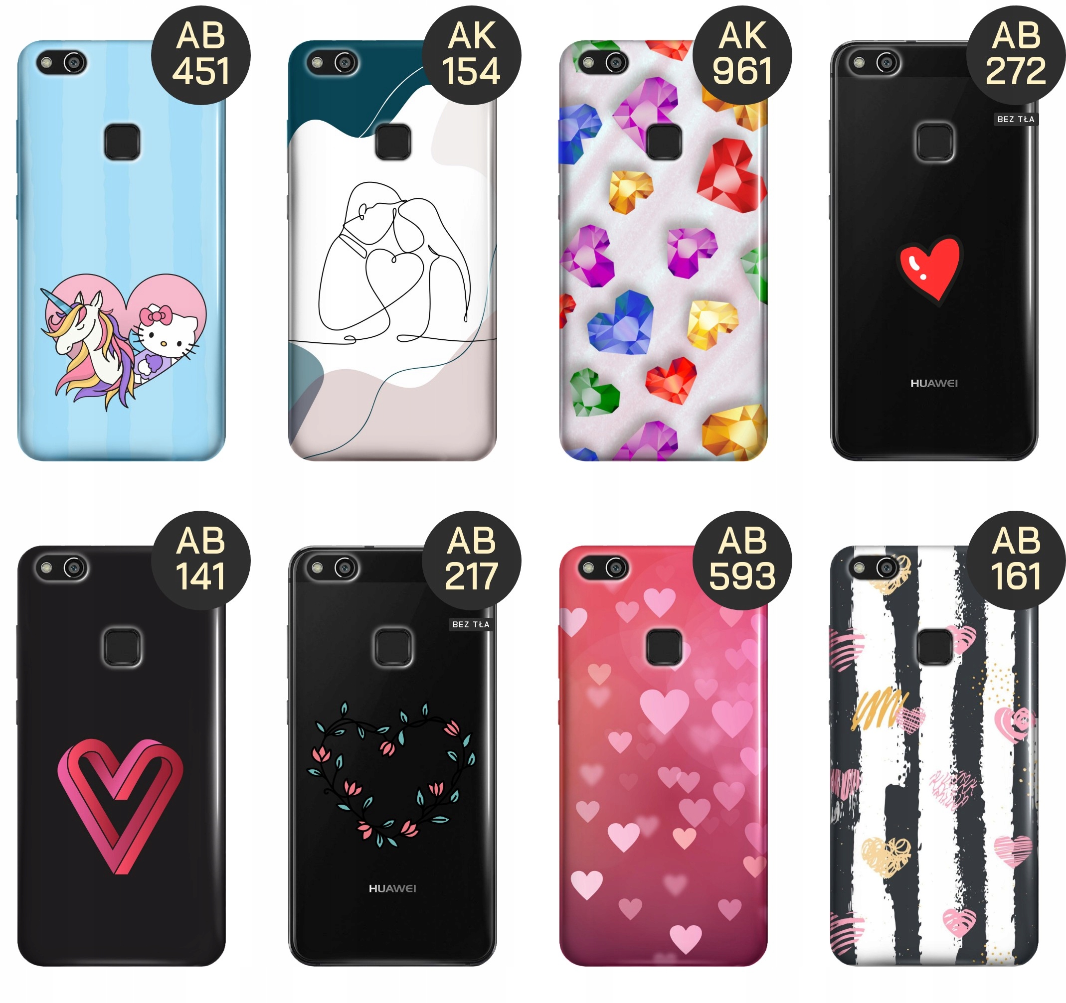 ETUI DO HUAWEI P10 LITE WZORY SERCE SERDUSZKA MIŁOŚĆ OBUDOWA POKROWIEC CASE Dedykowana marka Huawei