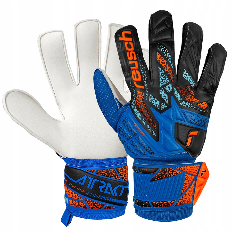 Reusch Attrakt Solid (10) Unisexové rukavice modré
