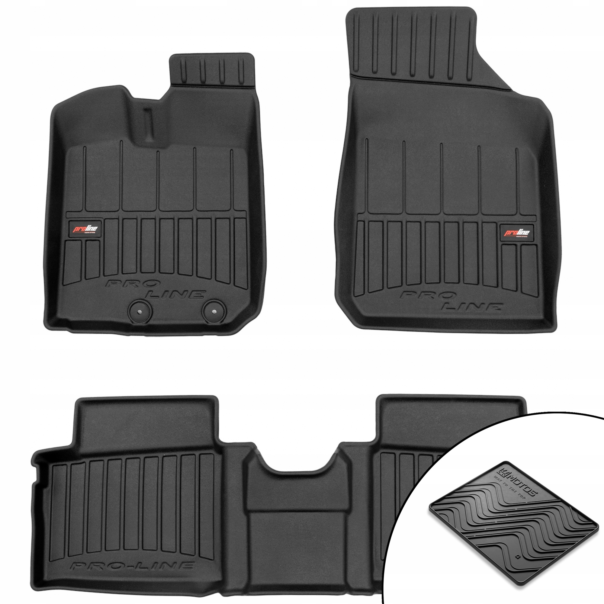 3D gumové rohože Dacia Spring od roku 2021 rohož zdarma