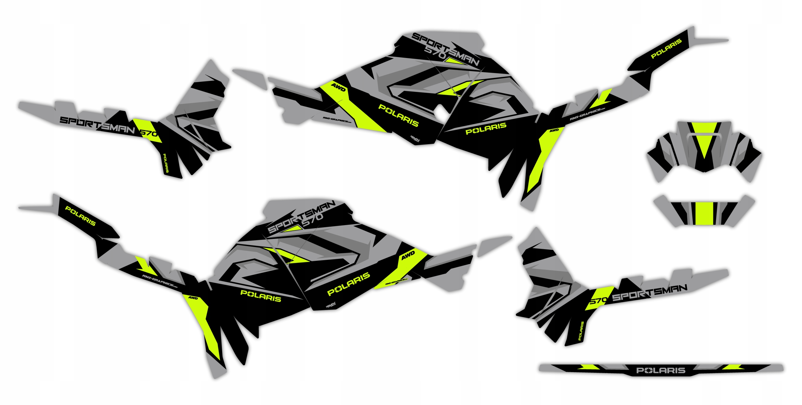 Dýha Samolepky Polaris Sportsman Touring 570 2025+ #4874285