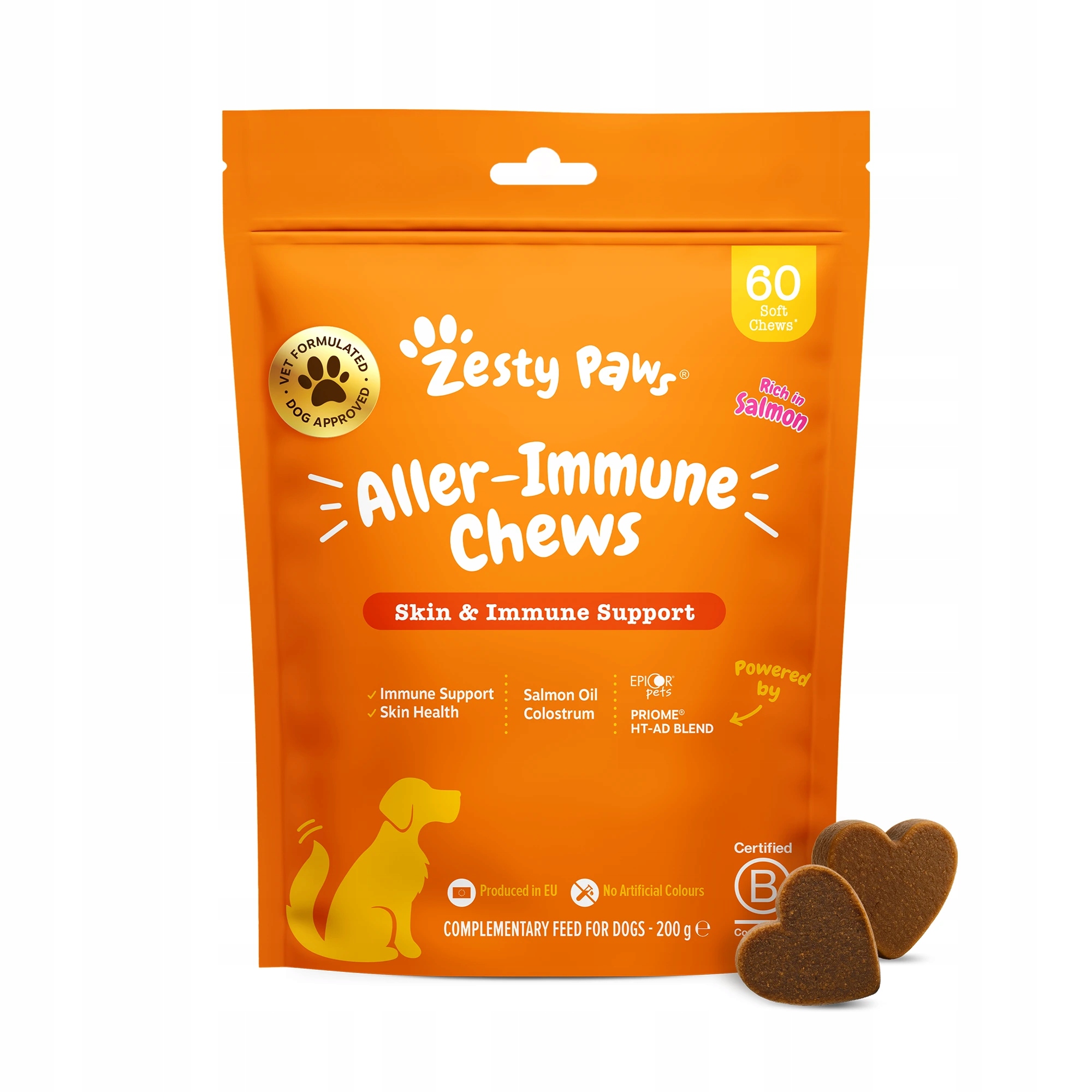 Zesty Paws Allergy & Immune Chews (60 ks) na podporu imunity