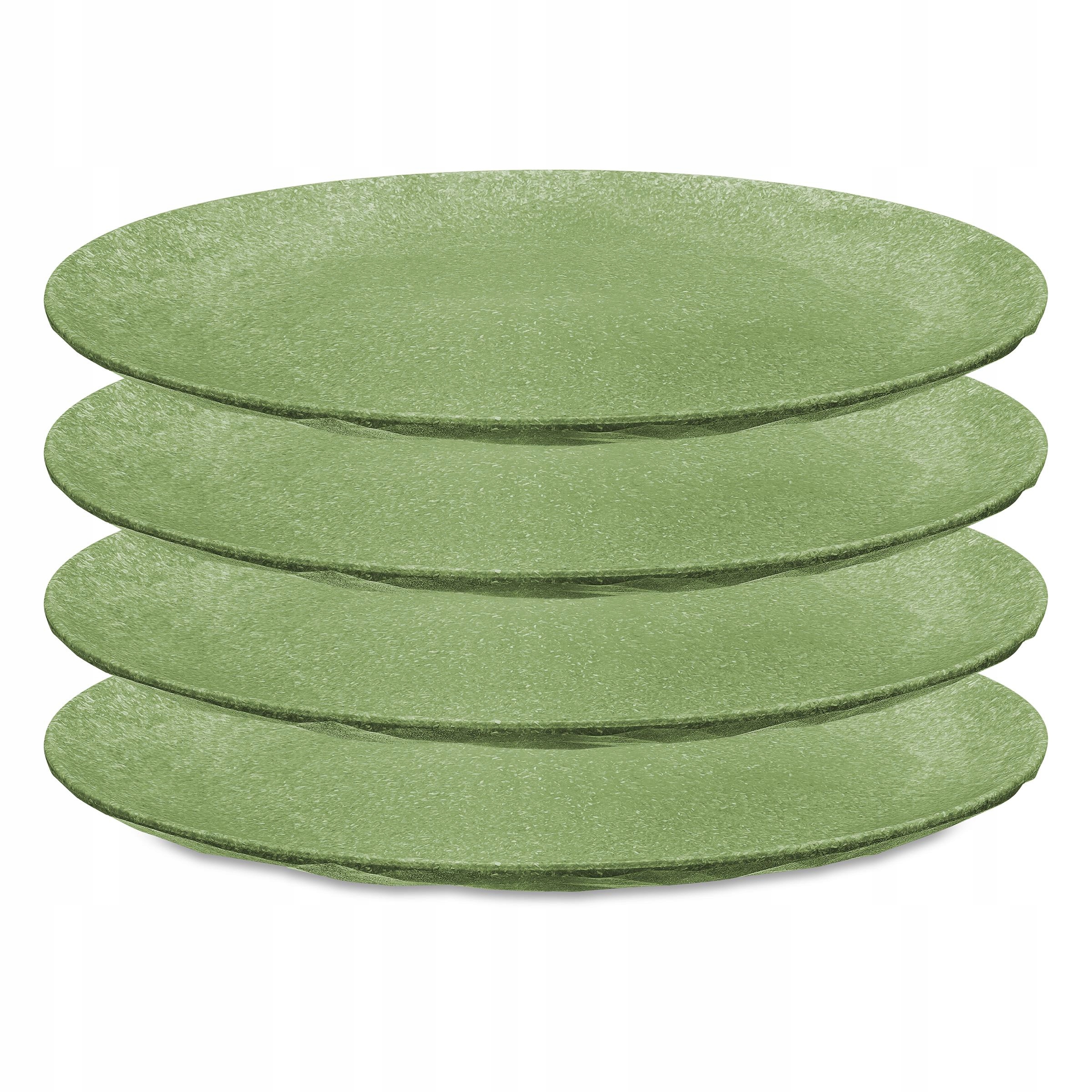 Obědový Talíř mělký průměr 26 cm plastový zelený Koziol sada x4