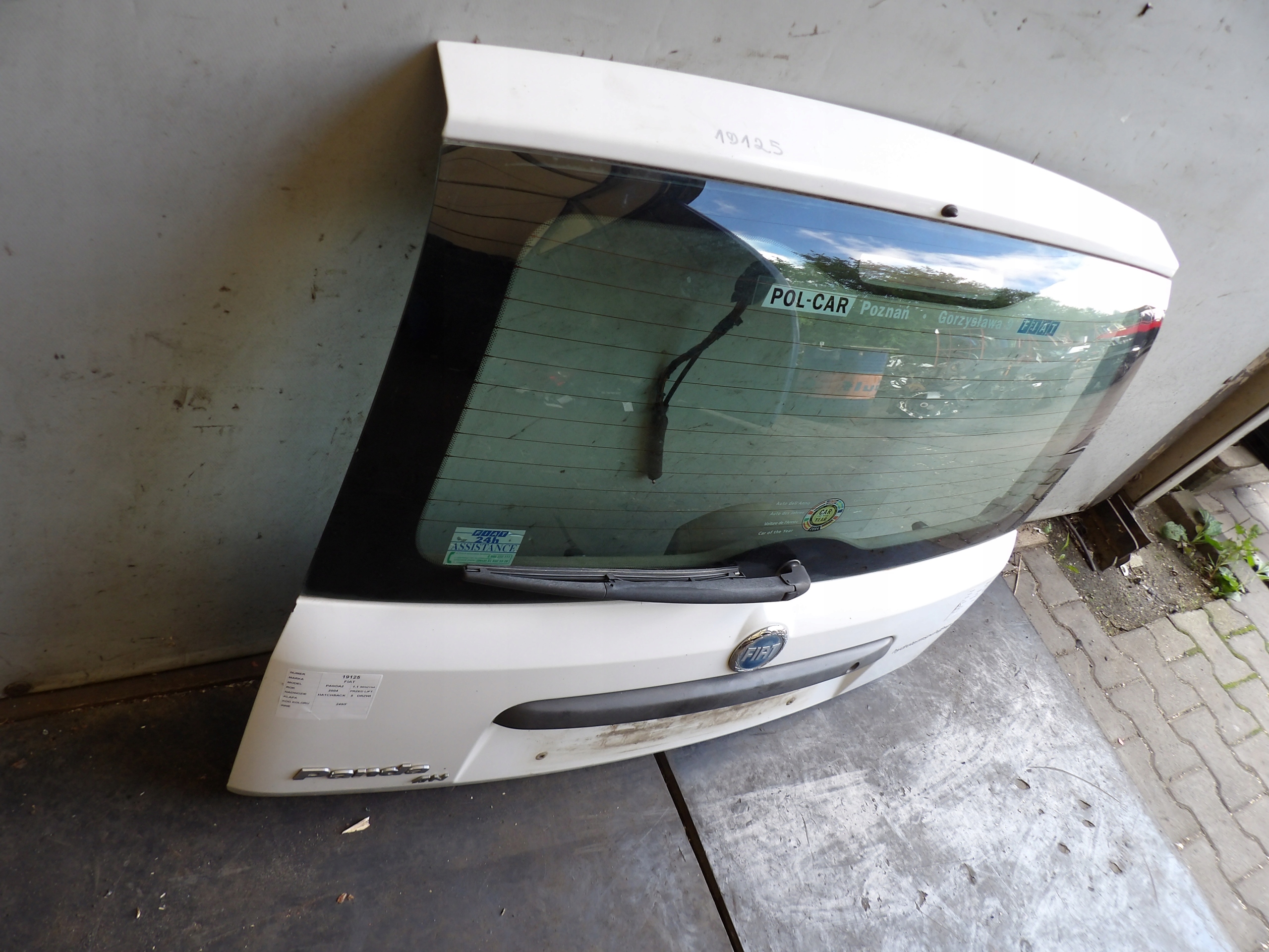 Fiat Panda II boot doors HB 5D lak. 249/F