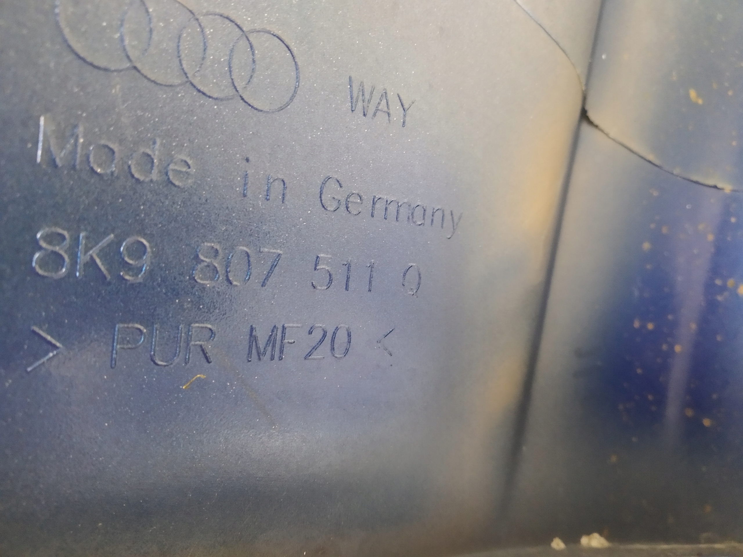 2012-2015R AUDI RS4 B8 KOMBI STOSSSTANGE HECK ORIGINAL BLAUER 8K 8K9