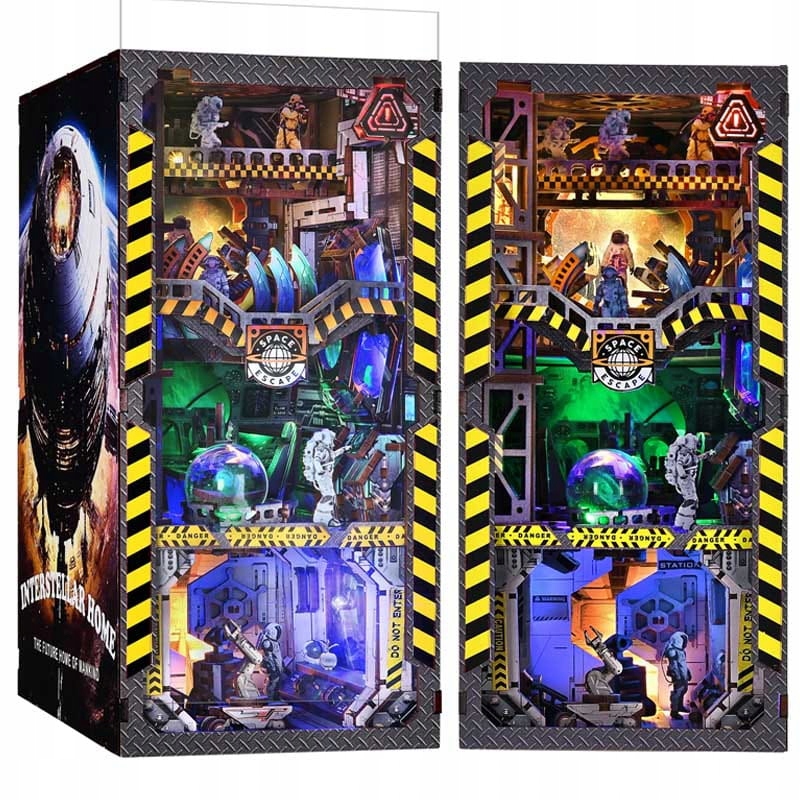 Miniaturowy domek Book Nook Interstellar Aslowsnail Sience Fiction Habarri