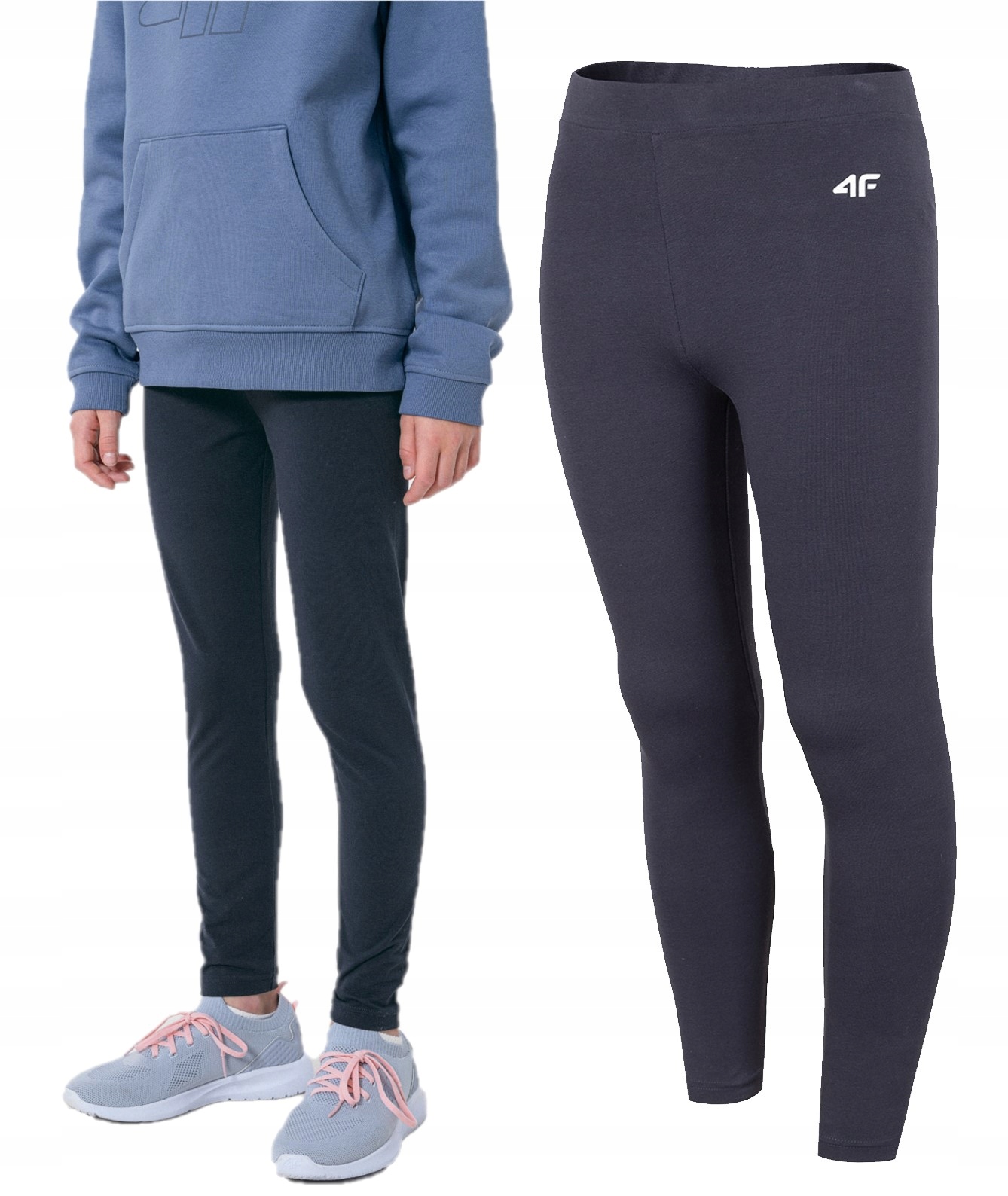 

Dziewczęce Legginsy Bawełniane 4F Getry JLEG001