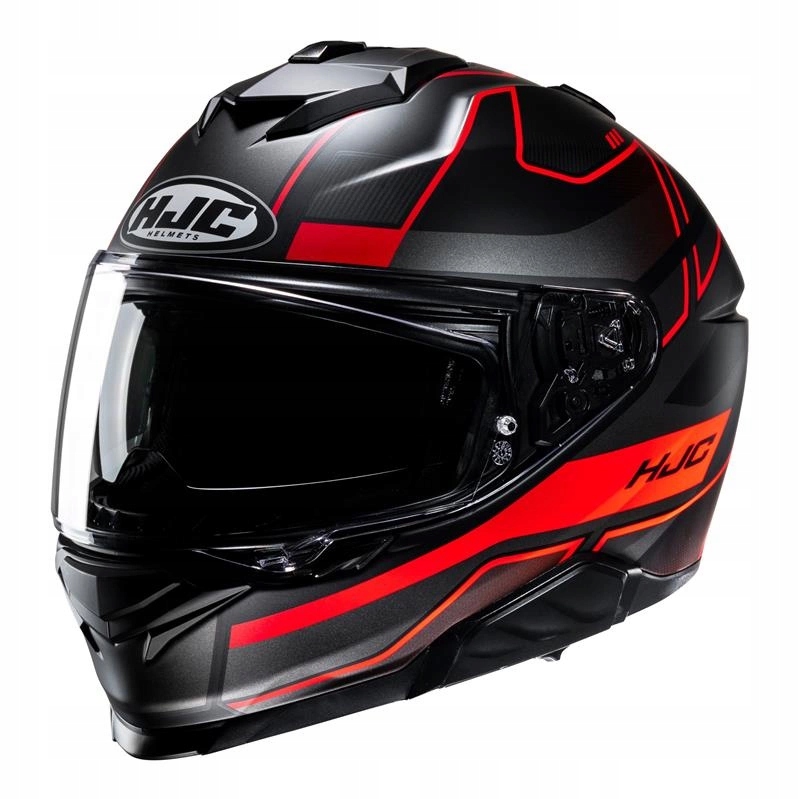 Motocyklová prilba Hjc I71 Iorix Black/red čierna červená pinlock Darčeky