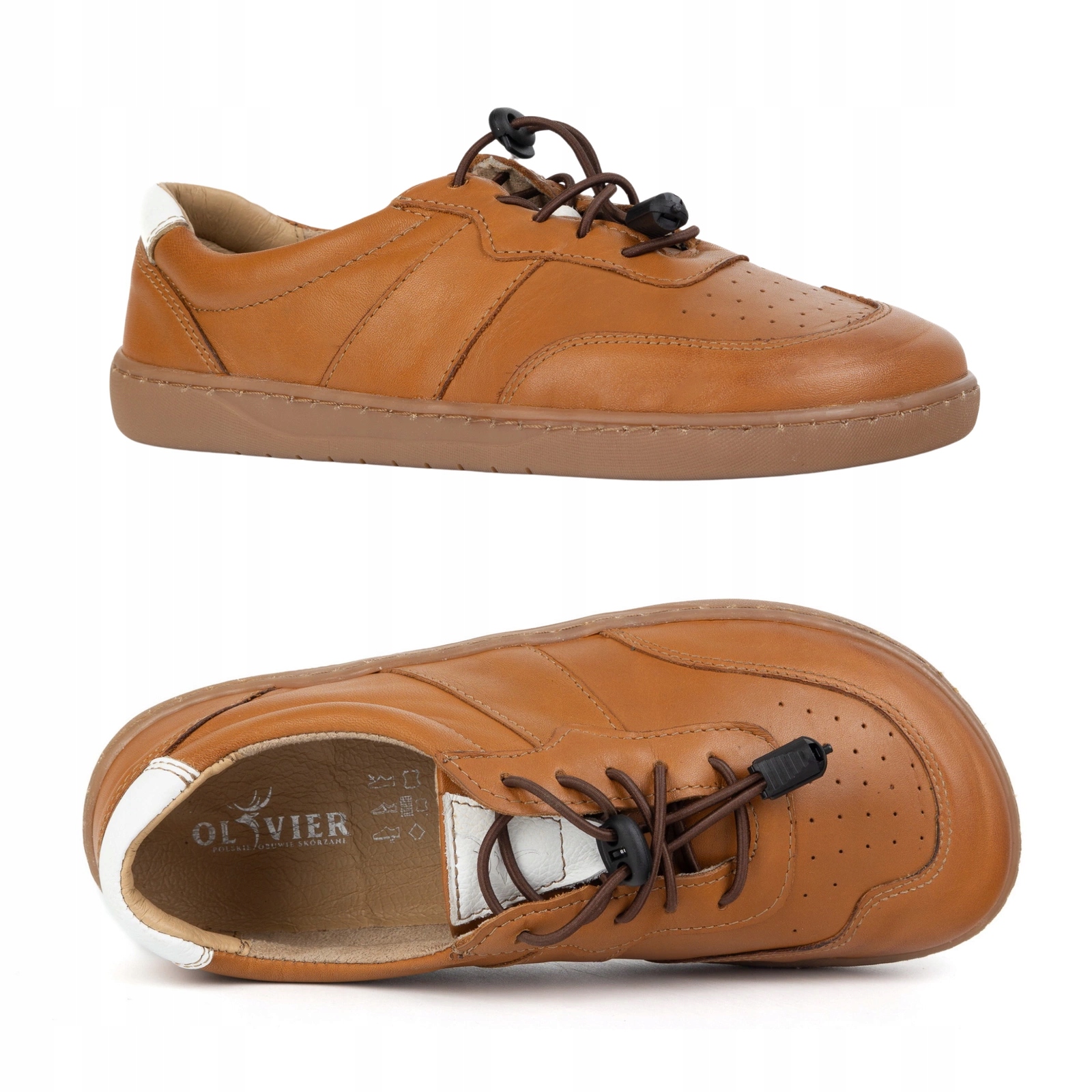 Dámské Boty Barefoot Kůže Minimalistické Široké Aria hnědé 40