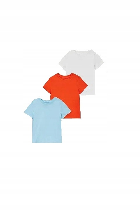 

Nowe 3pac t-shirt kolorowa bluzeczka 140
