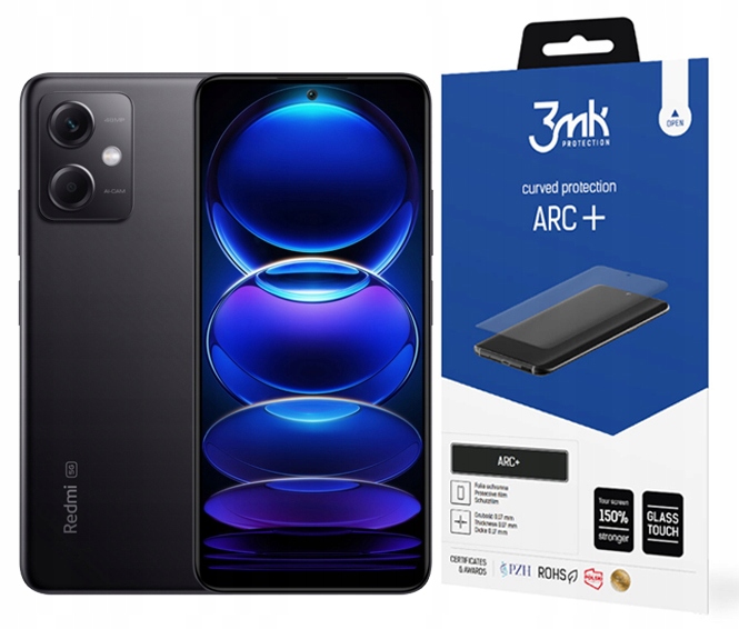 

3MK Arc+ Folia do Xiaomi Redmi Note 12 5G