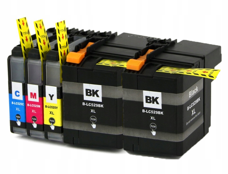 

5x Tusz do Brother LC529XL Dcp J100 J105 Najnowsze