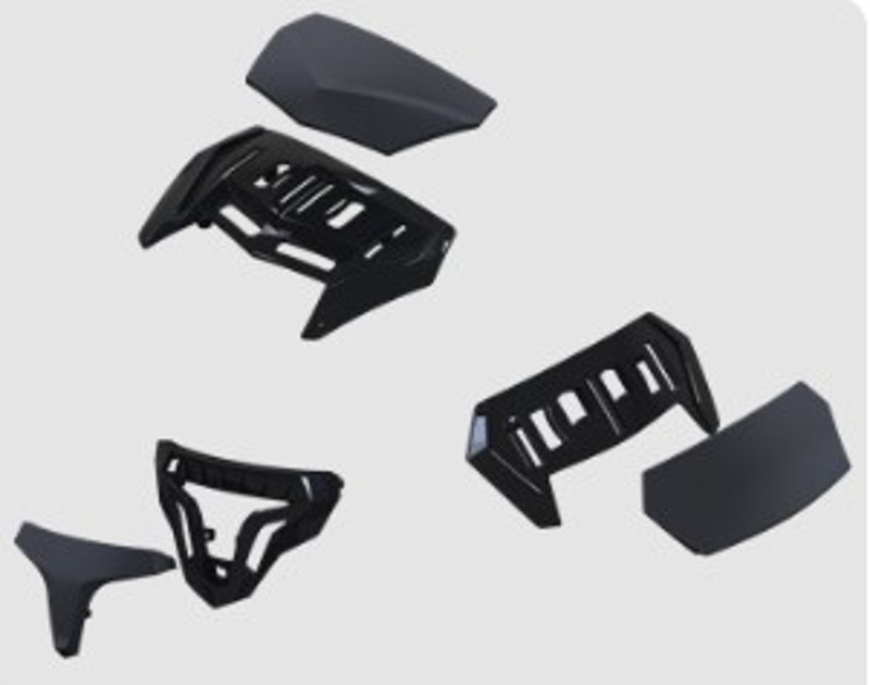 MT ZESTAW WLOTÓW DO KASKU ATOM KOLOR CZARNY POŁYSK