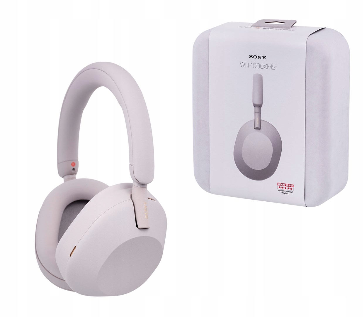 Slúchadlá do uší Sony WH-1000XM5 strieborné