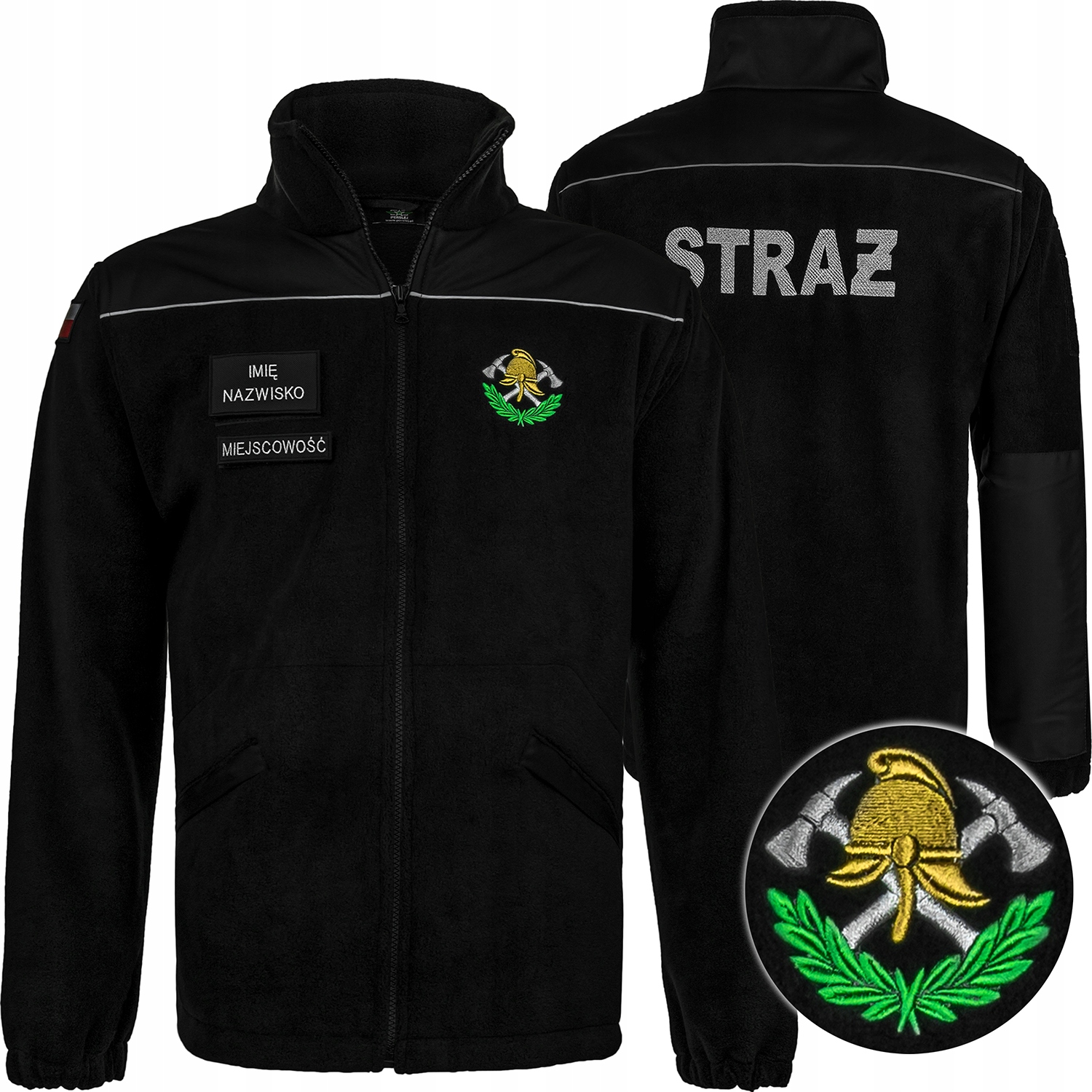 

#122 Ciepły Polar Strażacki Straż Osp toporki XL