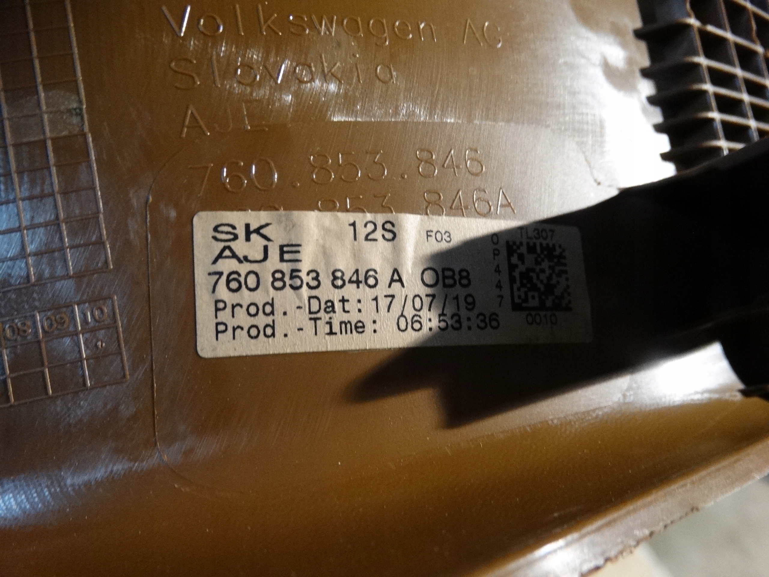 moulding cap threshold right PORSCHE CAYENNE 9Y 1