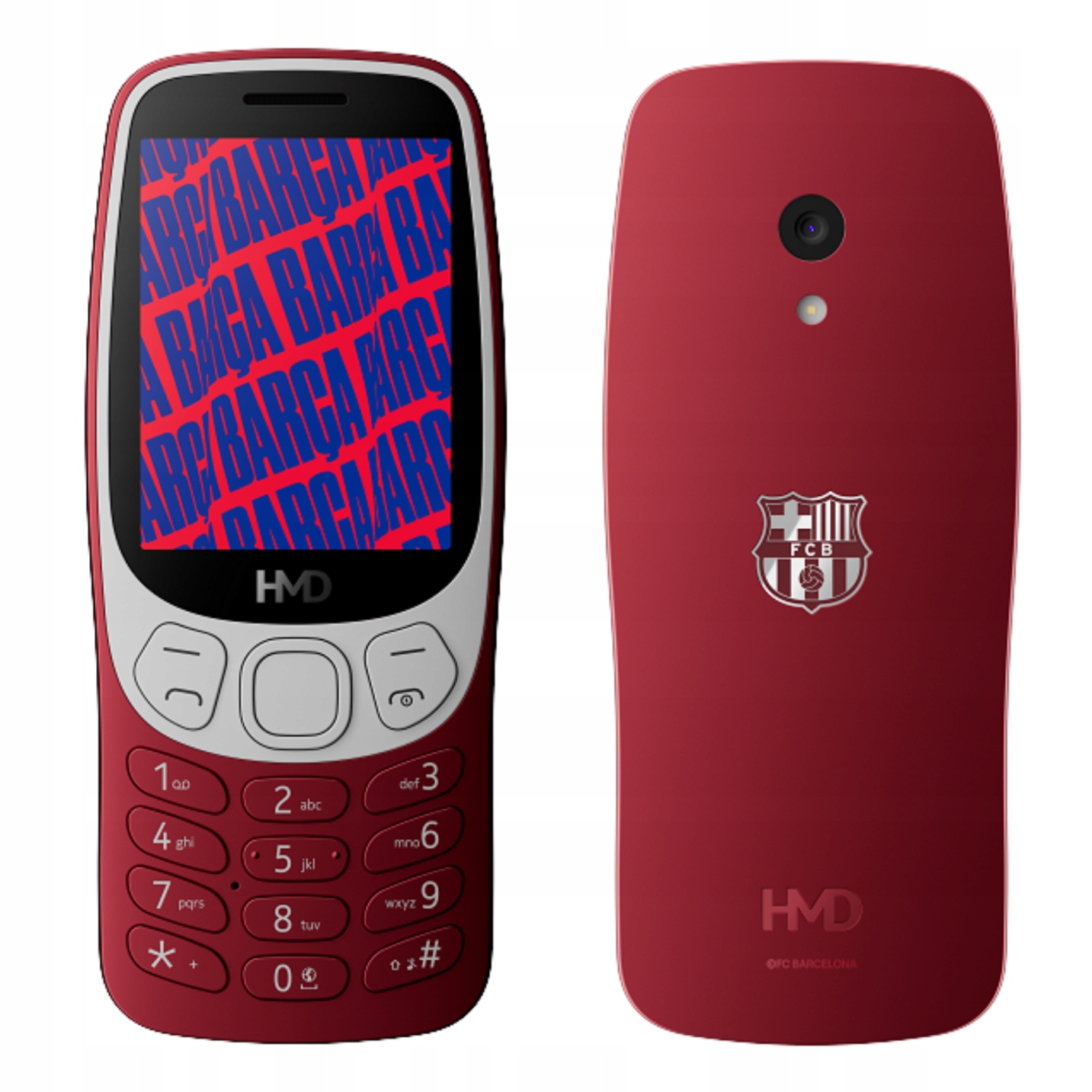 Telefon Komórkowy Hmd Barcelona 3210 Ds Z Klawiszami Czerwony