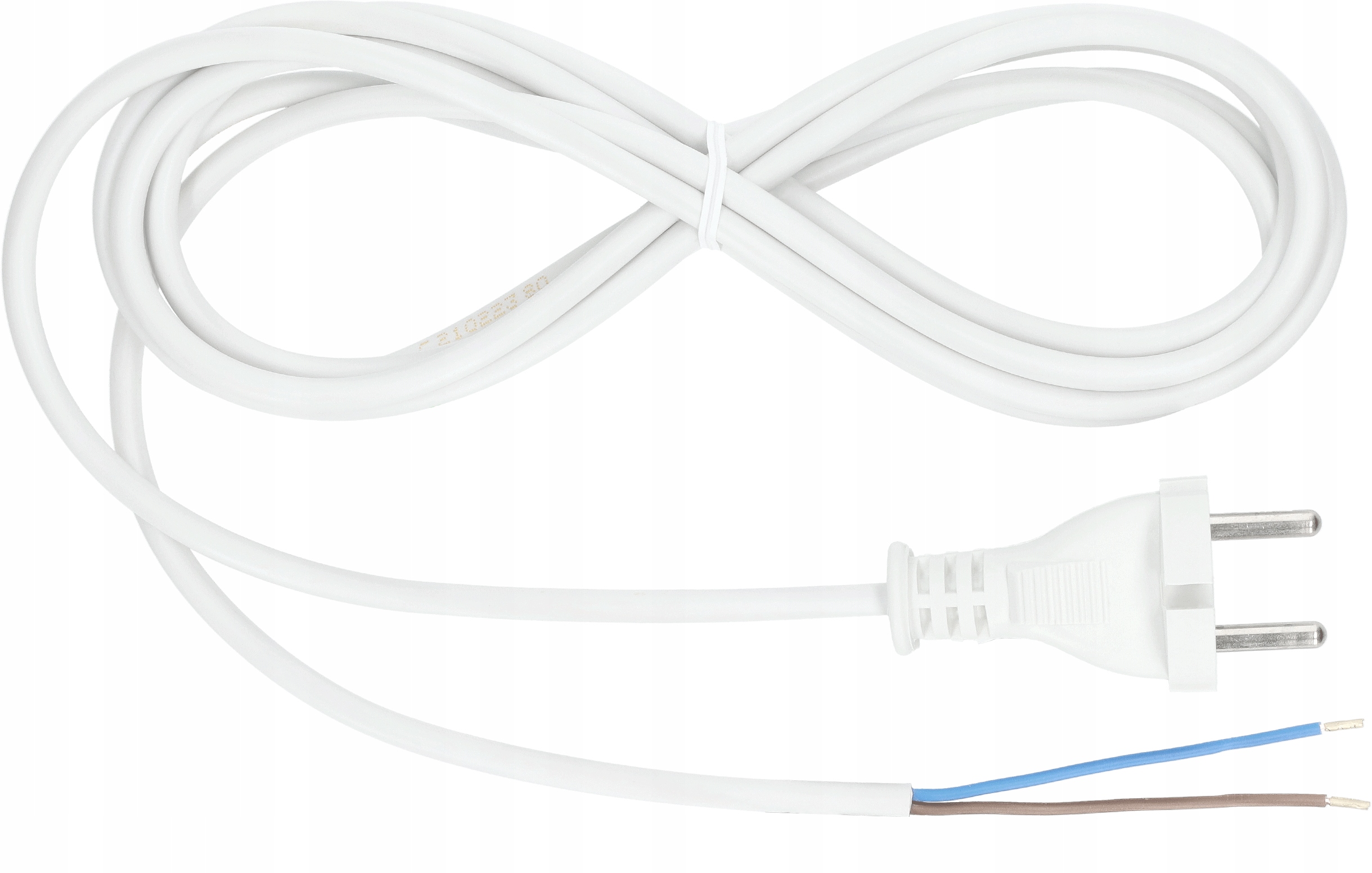 

Przewód kabel z wtyczką Omy 2x1 3m biały