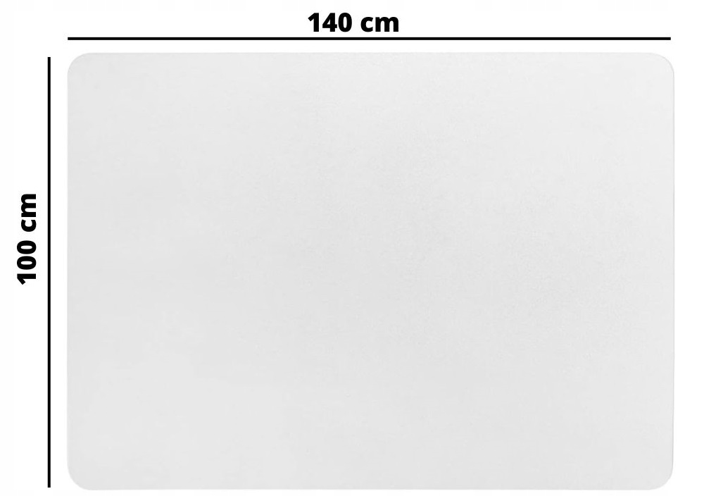 MATA OCHRONNA PODKŁADKA POD FOTEL GRUBA 100x140 Szerokość produktu 140 cm