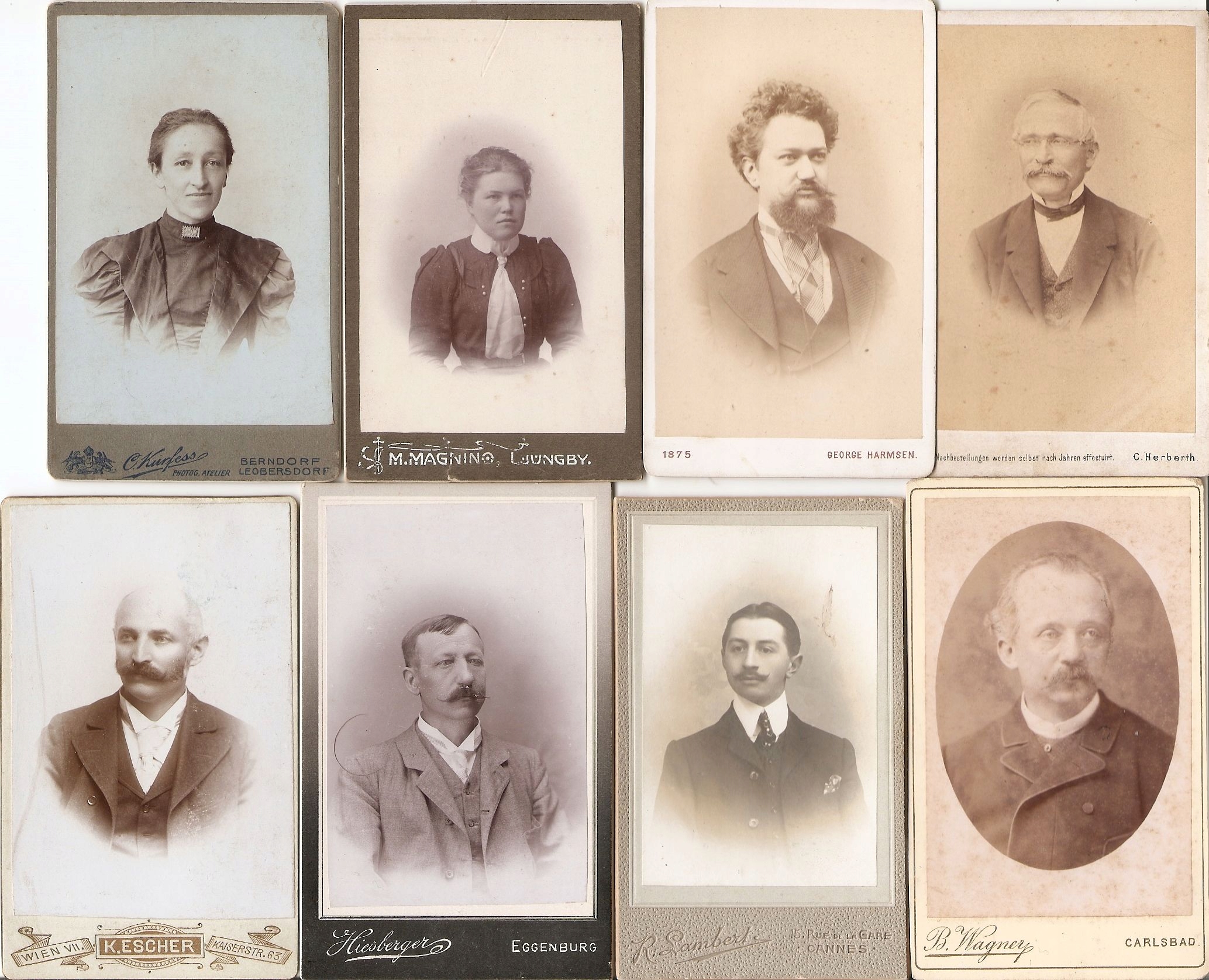 FOTOGRAFIE KARTONIKI -ATELIER FOTOGRAFICZNE -8 sztuk