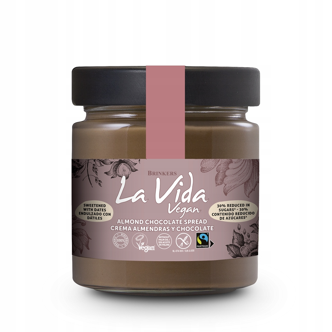 Levně 2x Mandlovo-čokoládovo-datlový bezlepkový krém Fair Trade BIO200 g