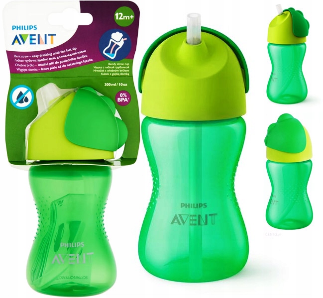 

Avent Kubek Niekapek Bidon Ze Słomką 300 ml 12 m+