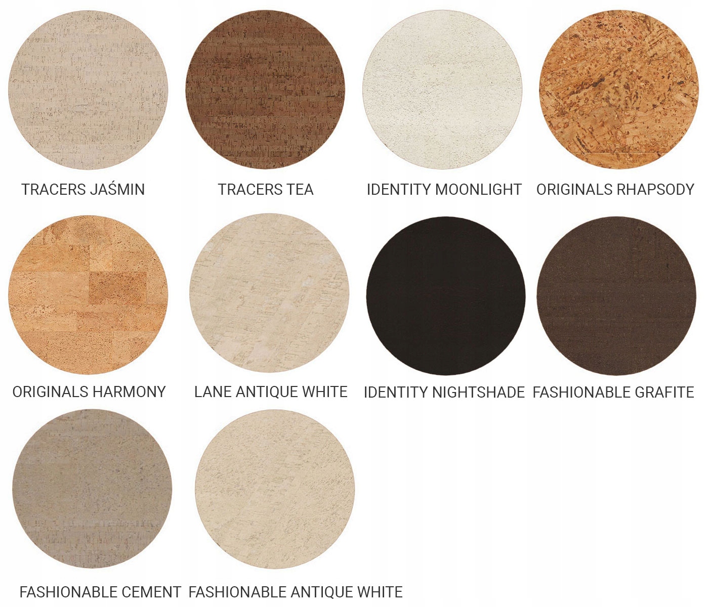 WZORNIK PODŁÓG KORKOWYCH CORK INSPIRE 700 Kod producenta WZORNIK/AMORIM_WISE/1